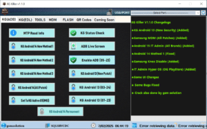 KG Killer | Remove KG From any Device | KG Killer V1.1.0 Changelogs KG Killer Tool Specialized for the Following Username - gsmsolution Password - 8685855531