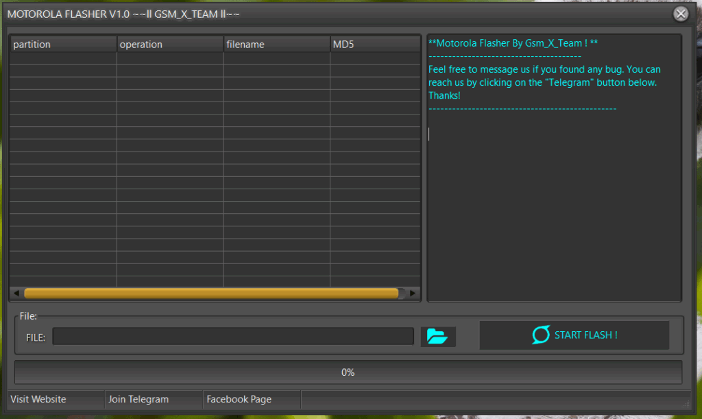XTM Motorola Flasher v1.0 - Free & Secure Motorola Flash Tool